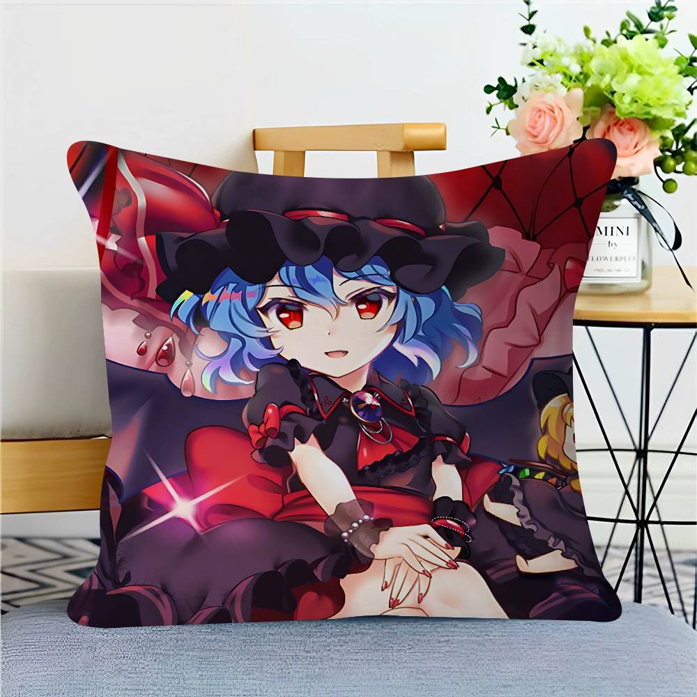 Game Touhou-Project Maple Design Cushion Cover Happy Autumn Harvest Decor Holiday Decorati Pillow Cover