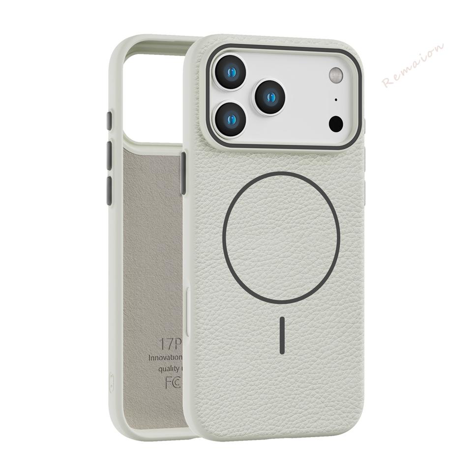 Magnetic Leather Phone Case For iPhone 15 14 13 12 11 16 17 Pro Max Plus Air X XR XS MAX Magsafe Wireless Charge Protector Cover