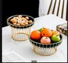 Wrought Iron Ceramic Plate Fruit Plates Candy Snack Tray Salad Bowl Dish Dessert Dim Sum Cake Stand