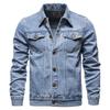 2025 Spring Men's Slim Fit Korean Style Denim Jacket, Plus Size Fashion Casual Cardigan Coat