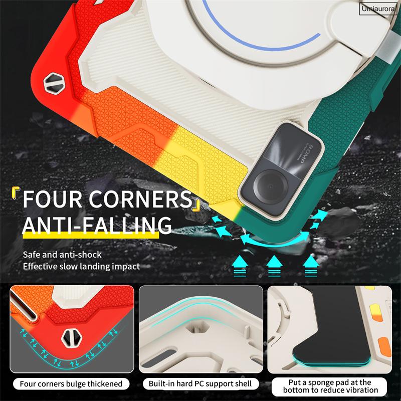 For Xiaomi Redmi Pad2 11 Inch SE 8.7 Pro 12.1 Pad 6 7 8 11.2 6S 7S Pro 12.5 Heavy Duty Rugged Tablet Case Stand Shockproof Funda