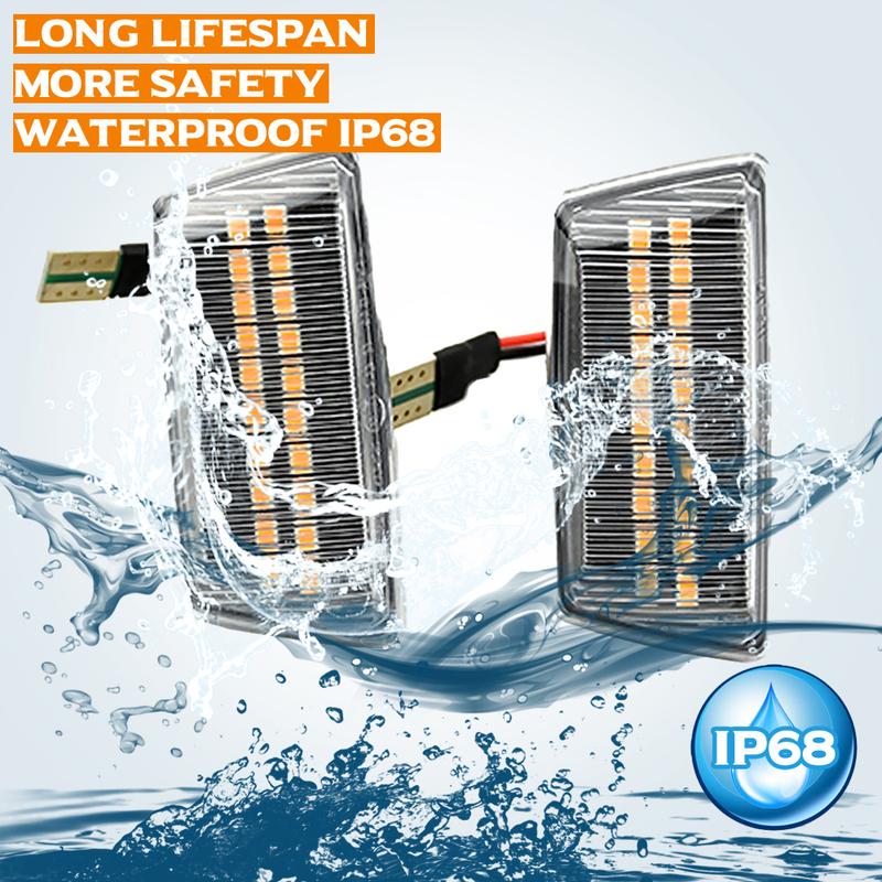 Turn Signal Light LED Side Fender For Opel Adam Astra J/K Corsa D/E ignia/A Meriva/B Zafira/B Flowing Turn Signal Light