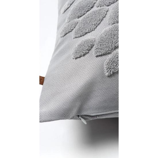 Bohemian Special Design Punch Punch Pattern Square Decorative Cushion Cover Flower Gray