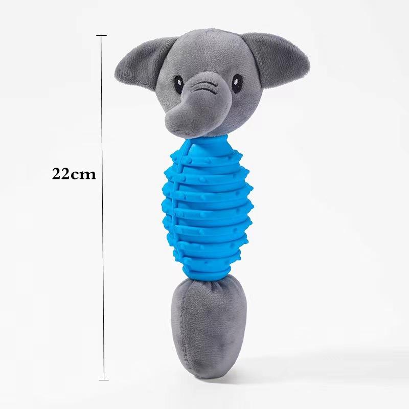 Dog Plush Toy Animals Shape Bite Resistant Squeaky Toys Corduroy Dog Toys for Small Large Dogs Puppy Pets Training Accessories