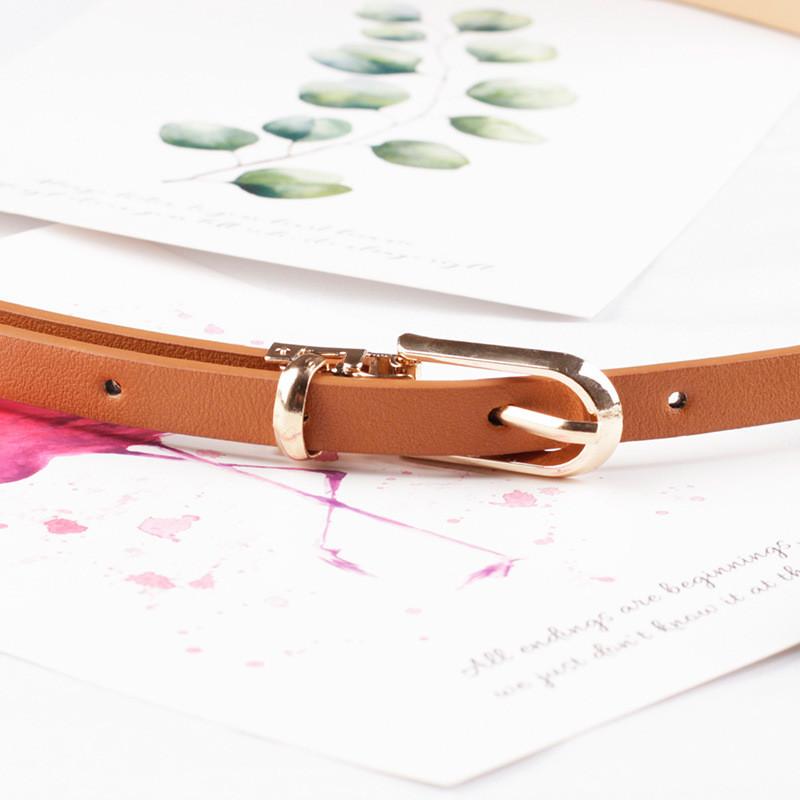 Elegant Fashionable Ladies Faux Leather Waist Belt With Versatile Colors And Slim Style