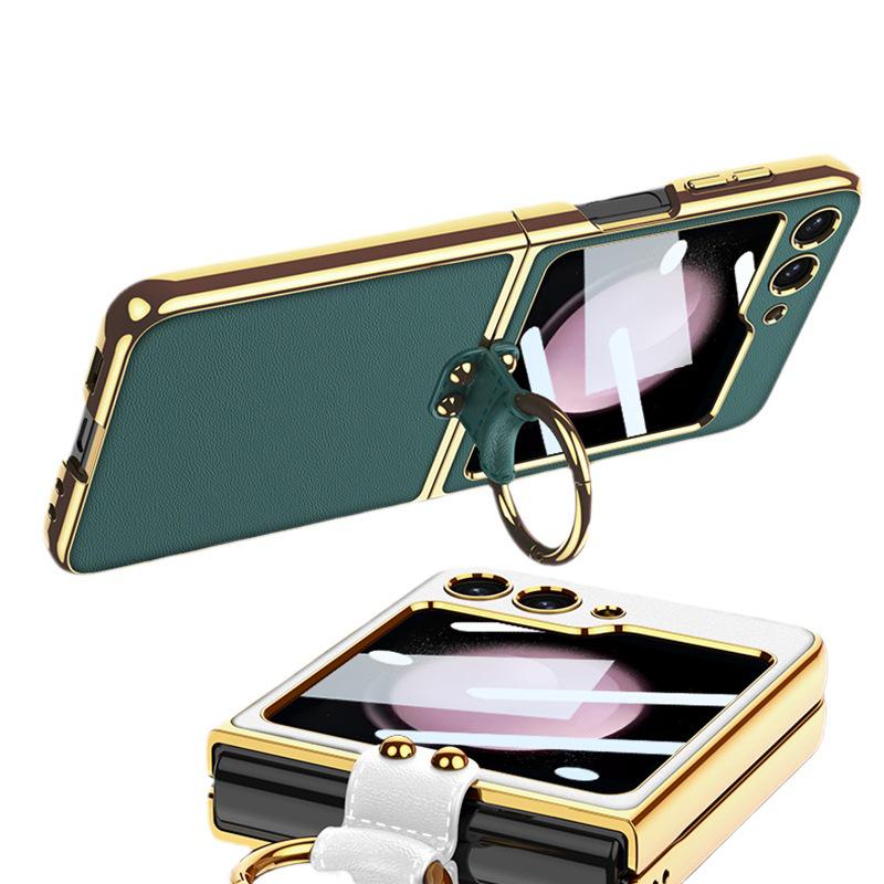 Crossbody Samsung Z Flip 5 Phone Case with Adjustable Lanyard and Strap, Hard Shell