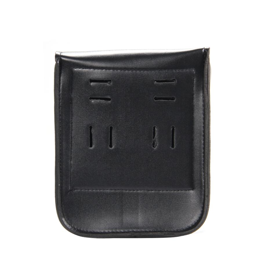 1 X Black Universal PU Leather Motorcycle ATV Side Storage Saddle Bag With Strap