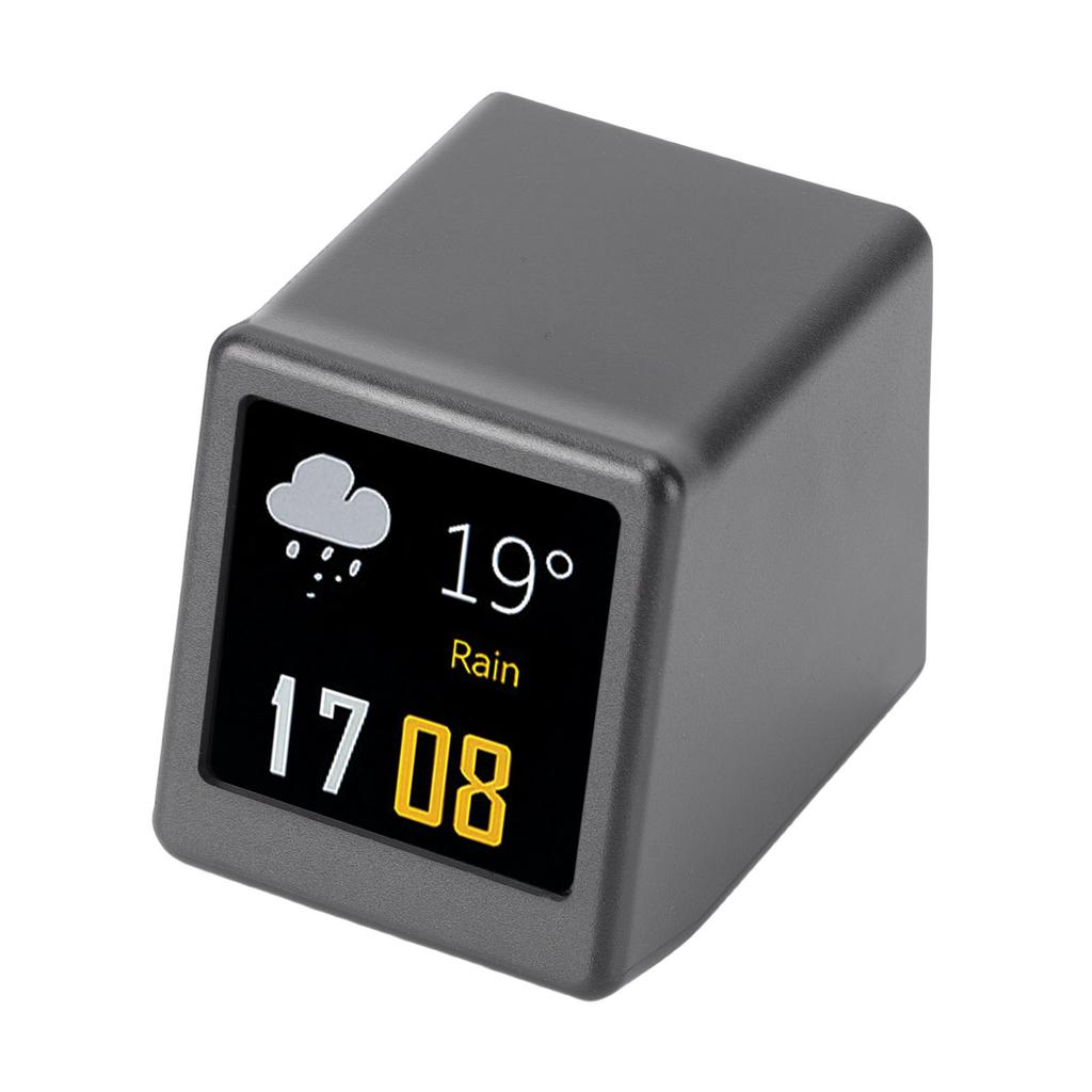 Mini Digital Clock 1.54in Screen LED Intelligent Dynamic Weather Temperature Humidity Display 240x240 Pixel