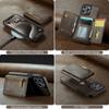 2in1 Removable Leather Card Holder Magsafe Phone Case for iPhone 14 15 13 12 11 Pro Max Plus Magnetic Wallet Shockproof Cover