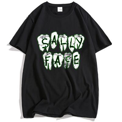 Sally Face Game Logo Print Tshirt Cotton Short Sleeve Loose Male Tshirts Oneck Fashion Unisex Streetwear Hip Hop Men Clothing