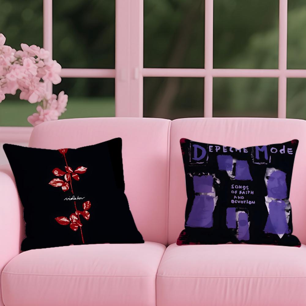 Band D-Depeche M-Mode Memento Mori Cushion Cover 2-in-1 Reversible Plush Pillow Cover | Car/Sofa/Bed | Perfect Gift