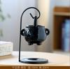 Hanging Stove Aromatherapy Black Candles Ceramic Incense Holder Tea Light Wax Melt Burner Iron Essential Oil Tealight Warmer