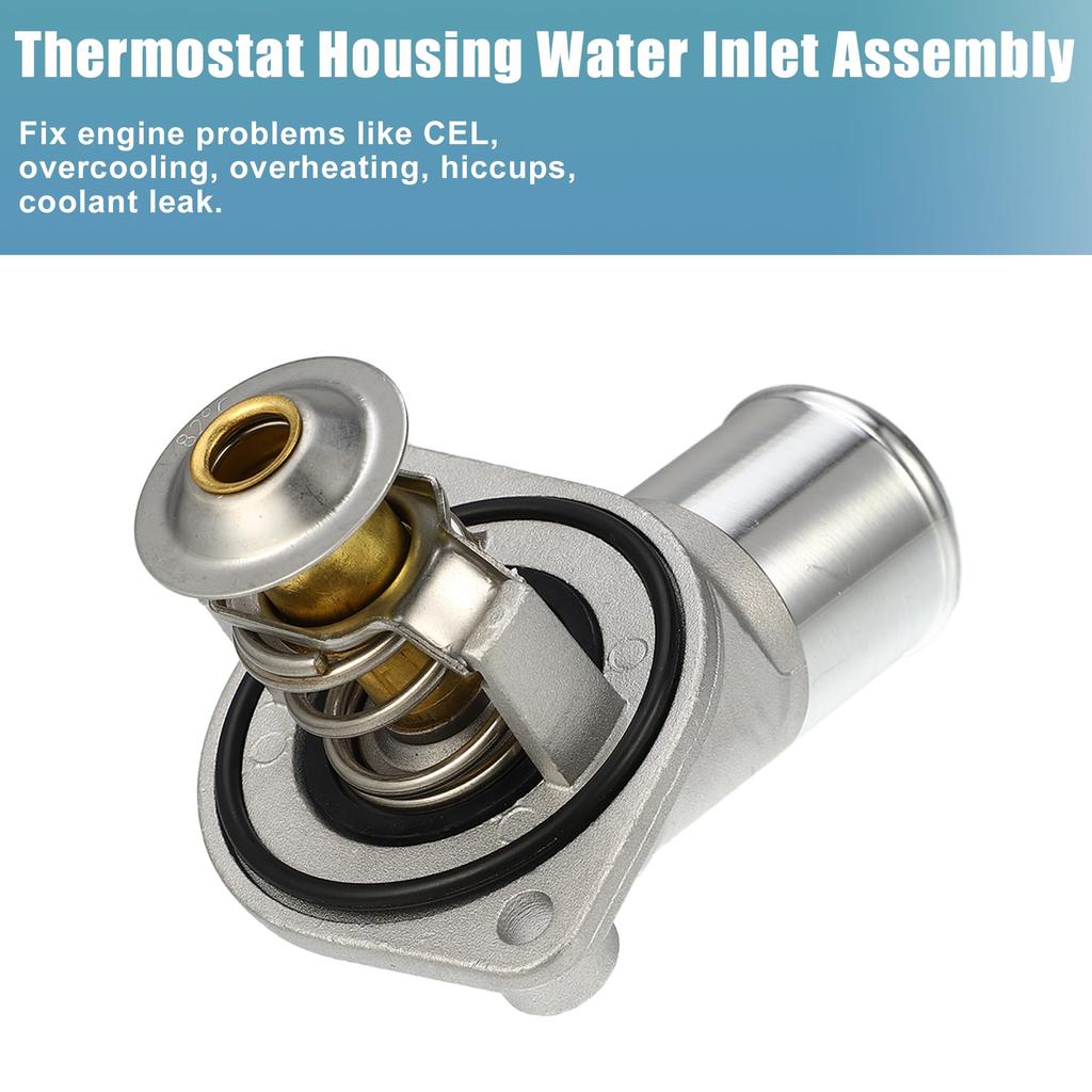 uxcell Engine Thermostat Housing Assembly Outlet Thermostat Fits Chevrolet Silver Ado 2500 1999-2003 Number 12571261