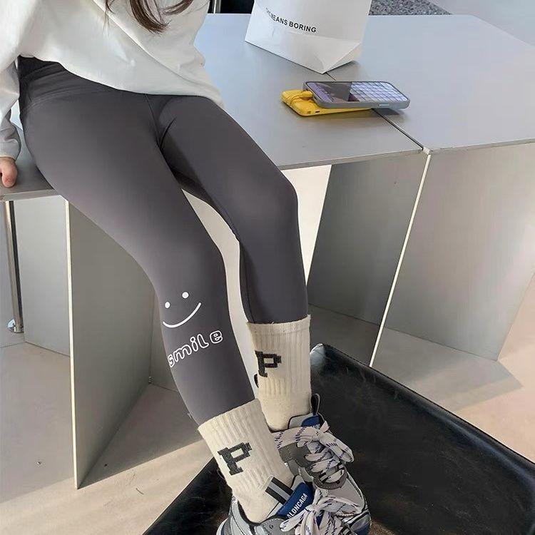2026 Girls  Slim-Fit Shark Leggings - Stylish Spring/Autumn Casual Pants 140cm