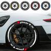 SPORTS Car 3D Letter Waterproof 14''-22'' Car Wheel Stickers Waterproof Car Styling Decoration Auto Accessories