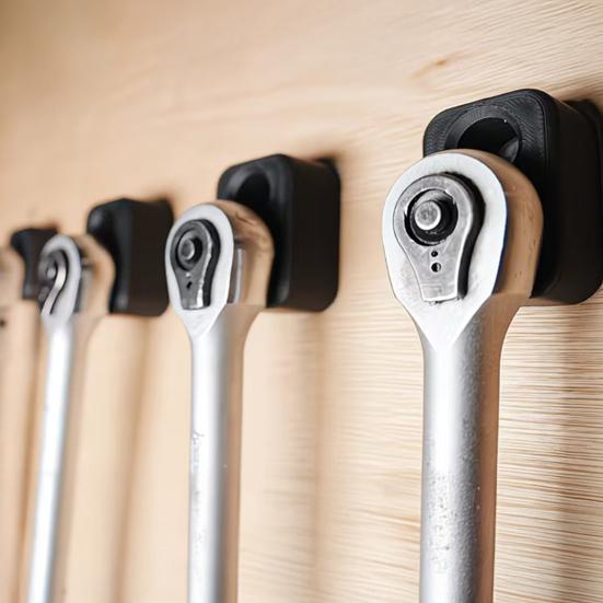 1/3Pcs Wrench Storage Rack Quick Access Professional Wrench Mount Impact-Resistant Ratchet