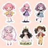 103 süße Aufkleber mit Loli-/Mädchenmotiven zur selbst gestalteten Dekoration von Notizbüchern, Planern, Wasserflaschen und Anime-Bastelarbeiten.