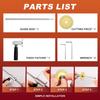 Inside PVC Pipe Cutter 1-1/2 To 8 Inch PVC Pipe Plumbing Inside Cutter Internal Plastic Pipe Cutter Set Adjustable Cutting Depth
