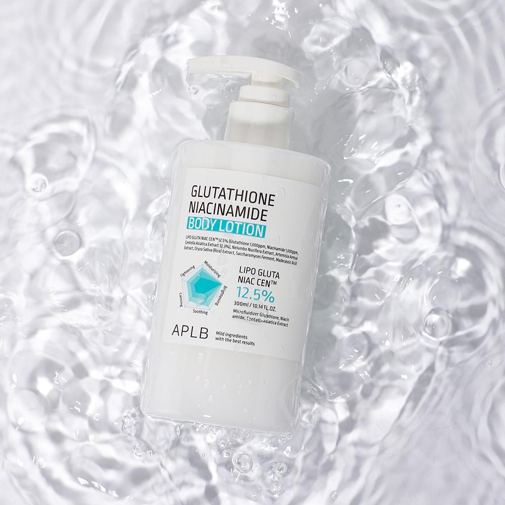 APLB Lozione Corpo Glutatione Niacinamide 300ml - Idratante Illuminante, Coreana
