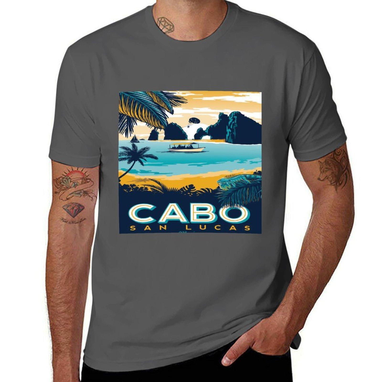 

Cabo San Lucas T-Shirt cotton t shirt man t shirts cotton 100% funny t shirts man T-Shirt 4XL