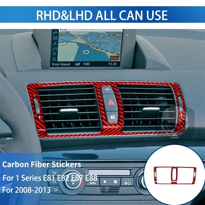 Pentru BMW Seria 1 E81 E82 E87 E88 2008-2013 Trim de schimbător de viteze Autocolant din fibră de carbon Cutie de viteze Interior Carcasa panoului consolă centrală