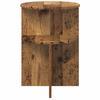 Side Table with Storage Reclaimed Wood Look Ø 39.5 X 55 Cm Engineered Wood