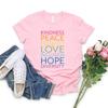 Maglietta Gentilezza Pace Amore Uguaglianza Inclusione Speranza Diversità Sii Gentile Magliette T-shirt da Donna Manica Corta L'Inclusione Conta Magliette