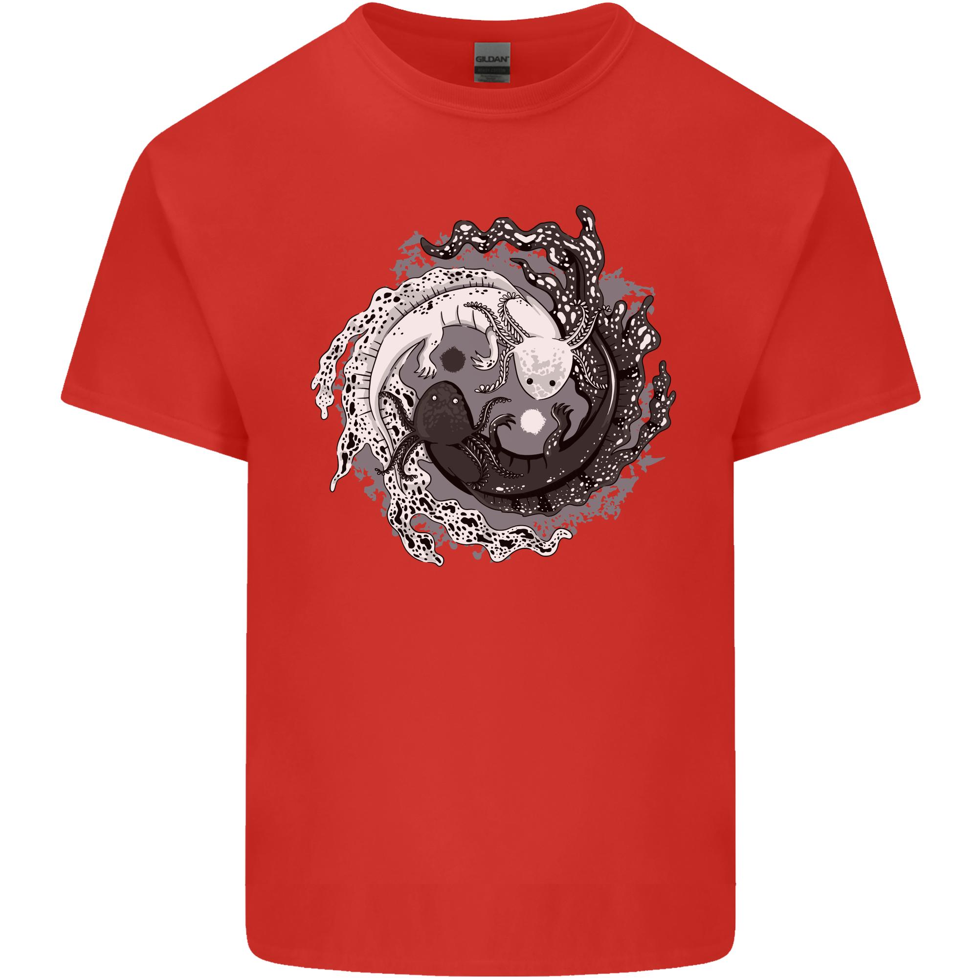 Axoloti Yin Yang Unisexs Light Cotton TShirt S