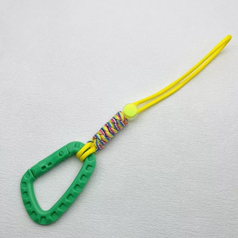 

Hand-woven Paracord Carabiner Anti-lost Adjustable Keychain Outdoor Hiking Tools Kettle Buckle Hooks Backpack Accessories