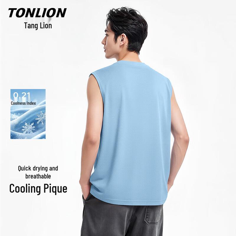 TonLion Men s Ice-Feel Breathable Sleeveless Tank Top XL