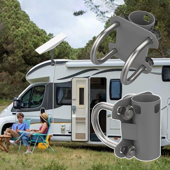 Staffa Per Antenna Starlink - Supporto In Acciaio Per Palo 30-50 Mm