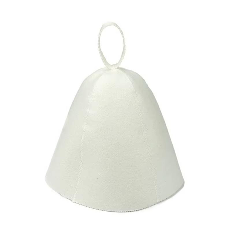 Sauna Anti Heat Sauna Hat Thicken Wool Felt Shower Cap Hair Turban Quickly Towel Drying Towel Hats Sauna Bathroom Accessories