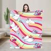 Coperta Morbida Moomin Carina per Divano Letto Coperta da Viaggio Casual Campeggio Invernale Flanella Copriletto