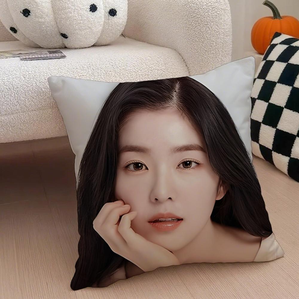 Elegant Korean Beautiful Singer IIrene Cushion Cover Throw Pillow Cover Hidden Button Durable Polyester Chair Cushion