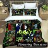 3D-Druck Bob Marley Reggae Musik Ahornblatt Bettwäsche-Set Jungen Mädchen Einzelbett Doppelbett King-Size Bettbezug Kissenbezug Bett Jungen Erwachsene