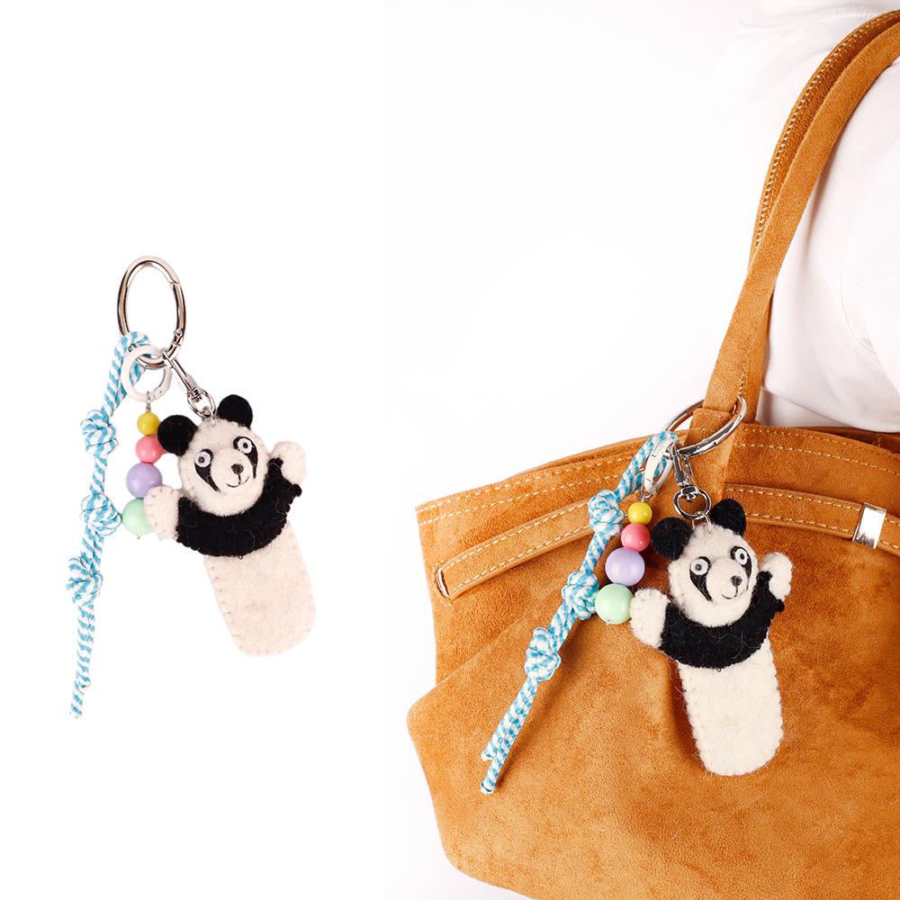 

Nepal Wool Felt Animal Keychain Ornament