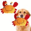 Squeaky Corduroy Dog Toys Plush Bite Resistant Chew Toys for Puppy Training Shark Crab Seahorse Interactive Pet Toys for Small