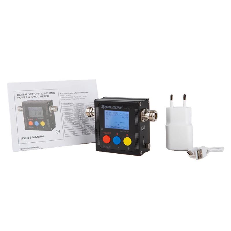 SURECOM SW-102 Digital SWR/Power Meter for Car Antennas