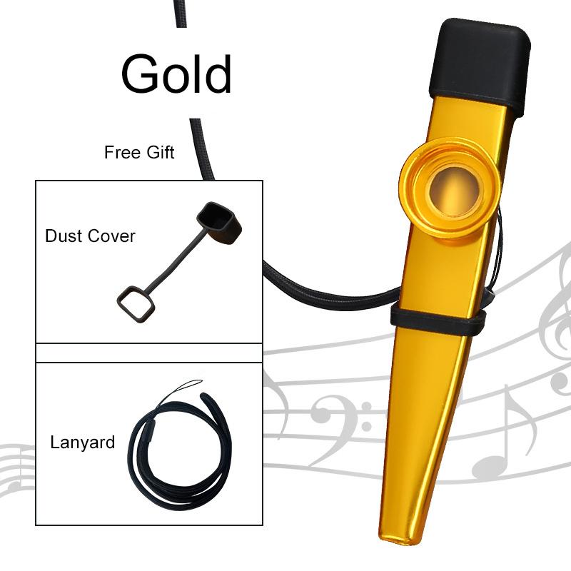 

Металлический казу музыкальный инструмент для игры и инструментального аккомпанемента, легко научиться, забавный компаньон для гитары и укулеле