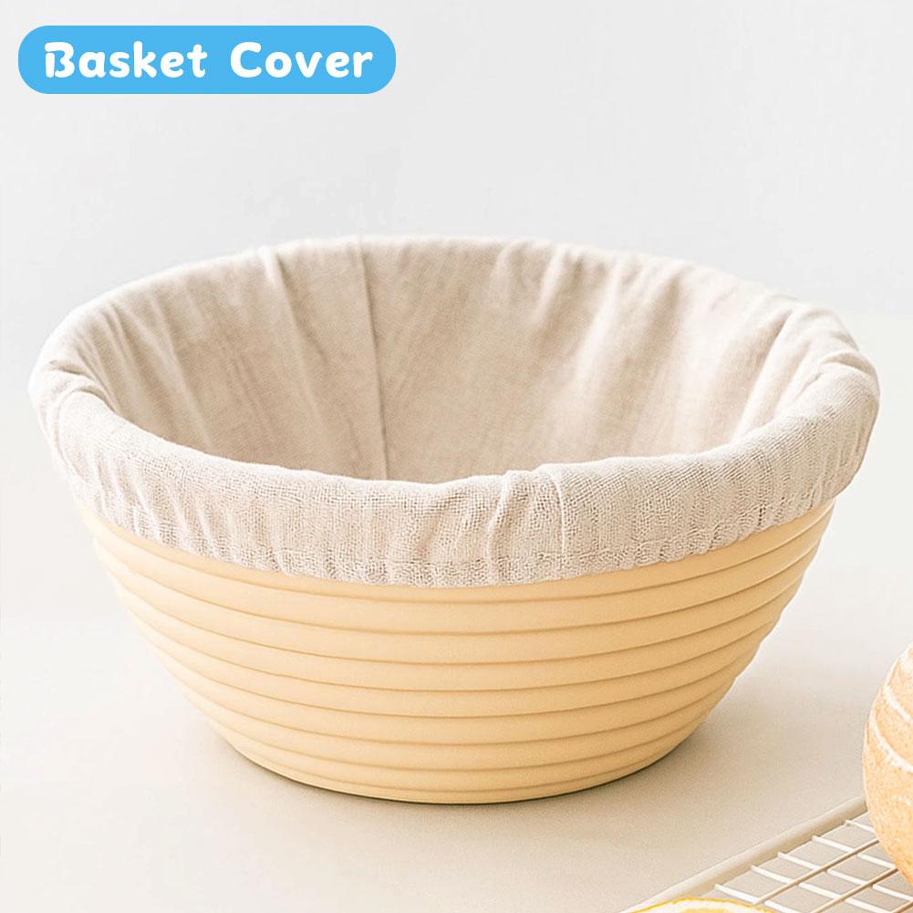 1Pc Round Oval Bread Basket Cloth Liner Reusable Sourdough Proofing Dough Fermentation Cover DIY Baking Tools