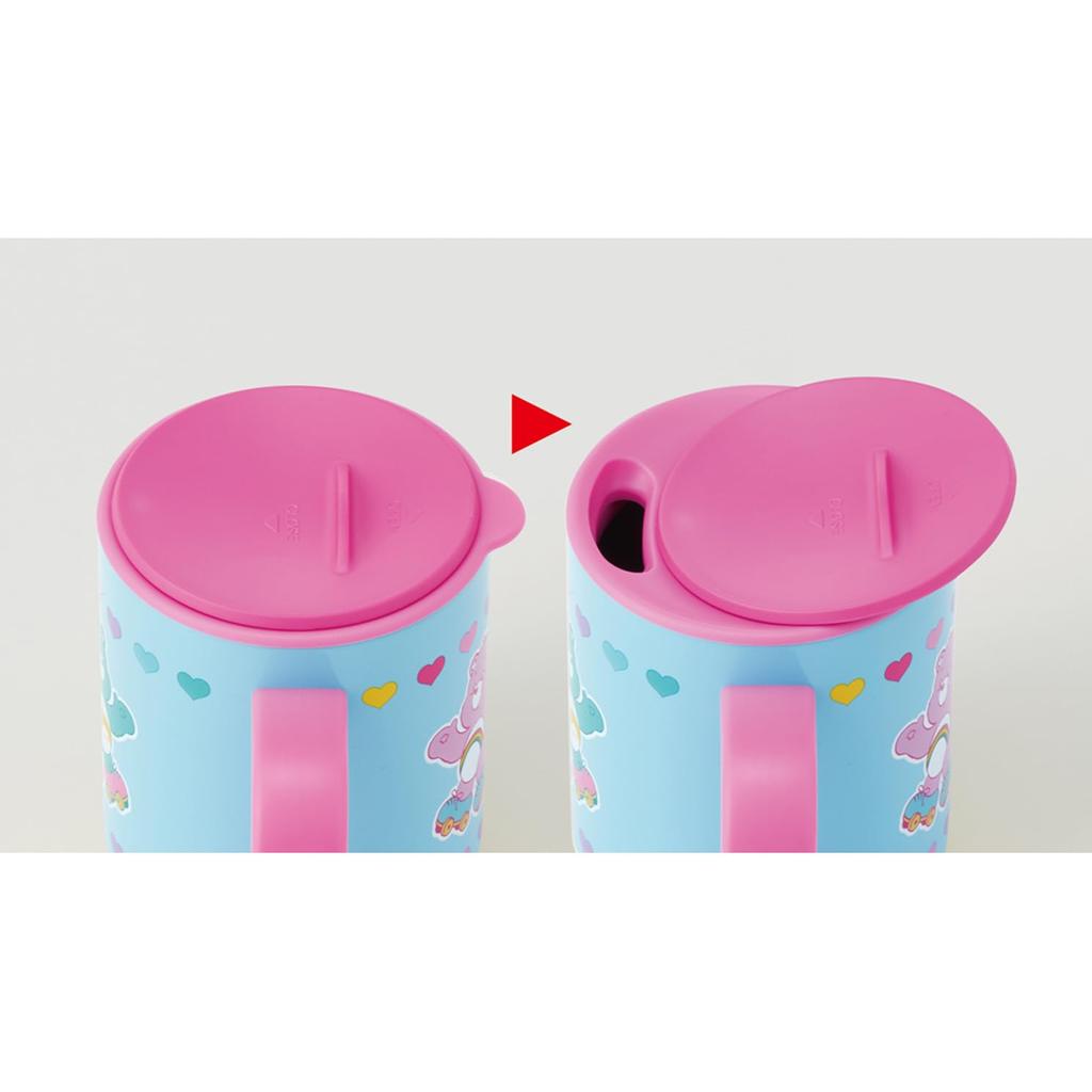 Skater Vacuum Insulated Stainless Steel Mug with Care Bears Skate Lid, 330ml, Design, STMG4N-A