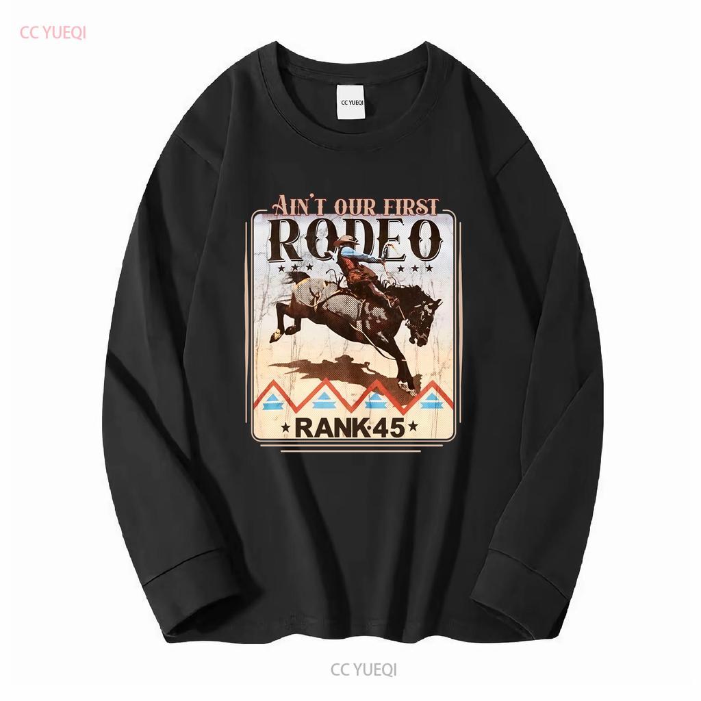RANK 45 Mannen Rodeo Revival T-shirt RMFA24T70 BURG vintage Gewassen Unisex mode Stijlvol Casual Ademend Comfortabel