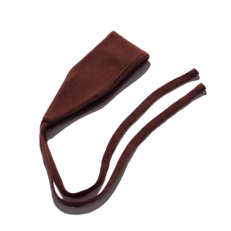 poev Two-way Knitted Hair Band - Brown