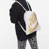 Nike Heritage Fabric Gym Bag Backpack Regular Unisex White Gold CT3640-078