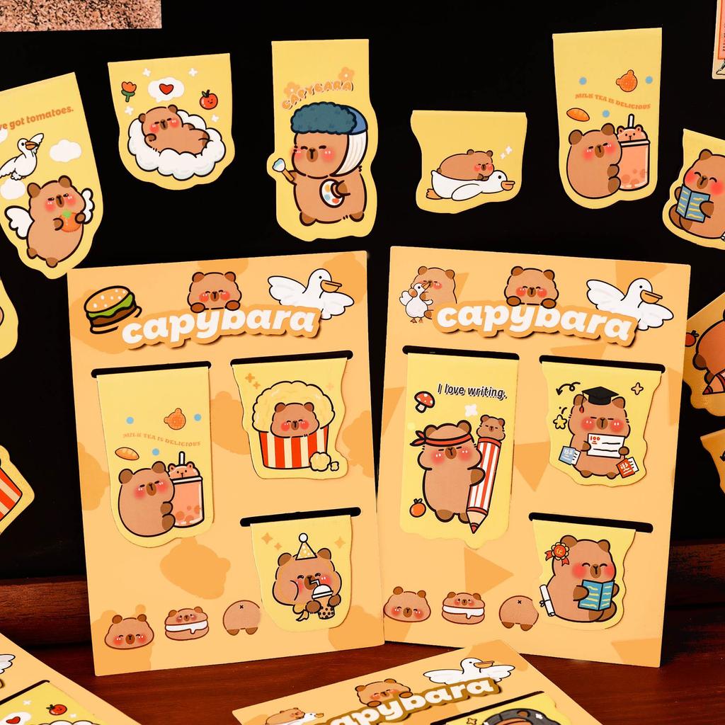 Capybara Cute Magnetic Bookmark - High-Value Page Clip for Students and Small Gifts