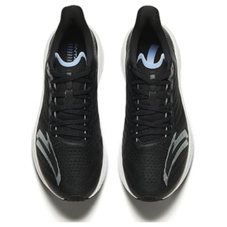 Anta Mach 4.0 Ležérní Tlumící Protiskluzové Odolné Pánské Běžecké Boty Nízké Tenisky Černá Modrá 112455583-2