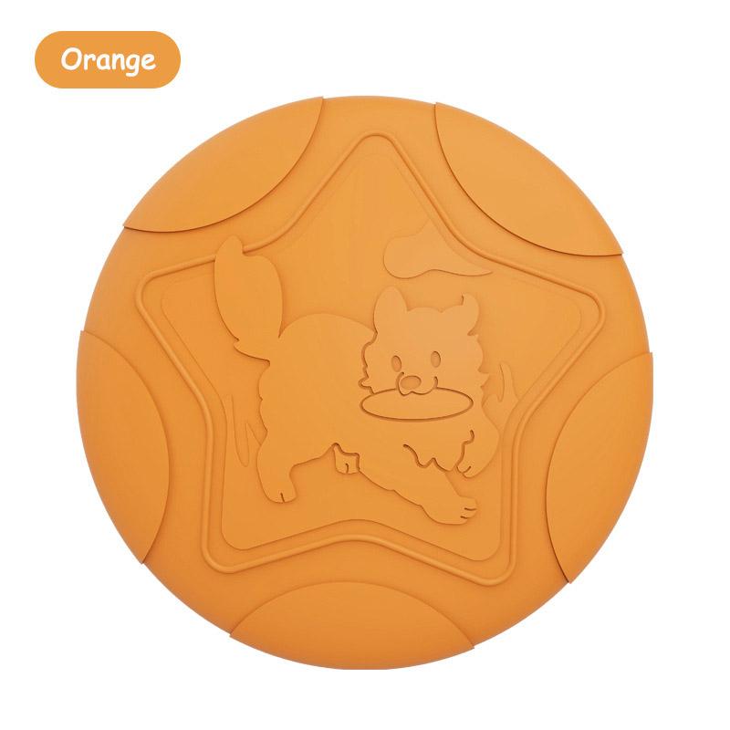 Bite-resistant Silicone Dog Flying Disk Toy Multifunctional Colorful Floating Outdoor Training Interactive Dog Toy Pelota Perro