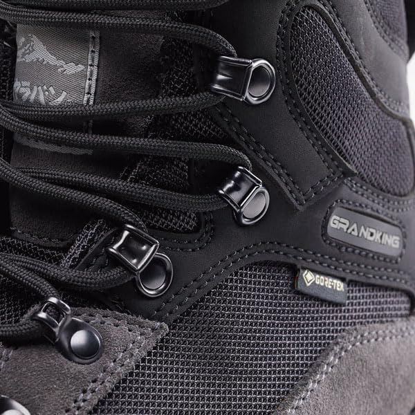 Grand King Hiking Shoes 11897 GK8X FFF 191 Size cm (Black/Gray) 27.5