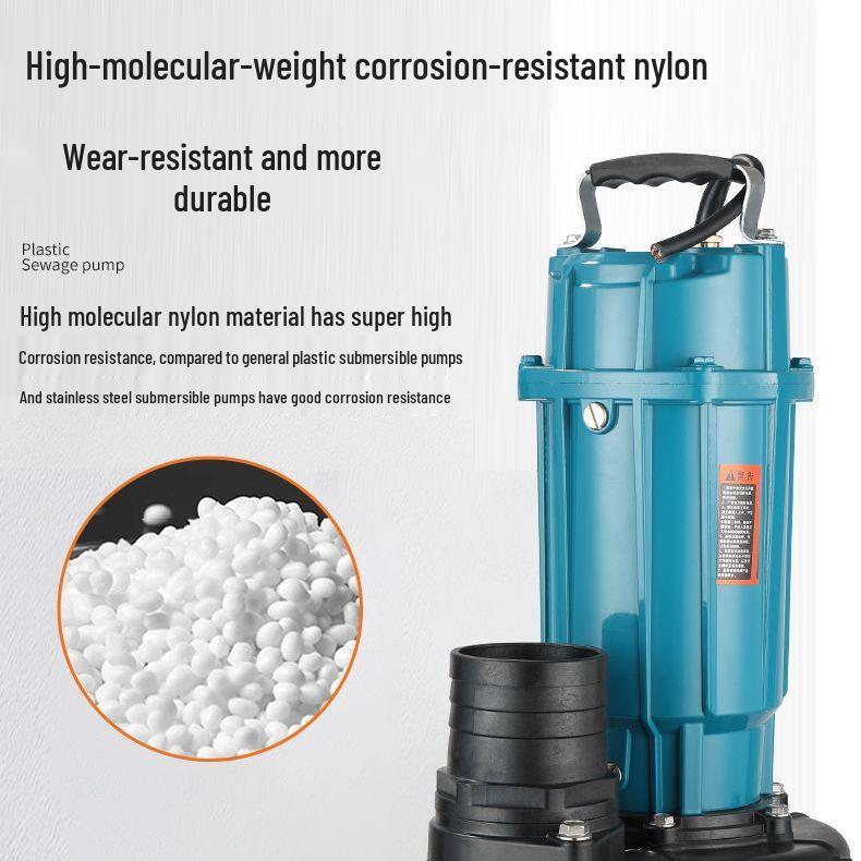 220V High Head Acid & Alkali Resistant Submersible Sewage Pump for Corrosive Environments