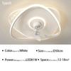 Round Ceiling Fan Lights For Living kitchen Bedroom Dining Room home decor Indoor Lighting Remote Control Dimmable Lamp Lustres